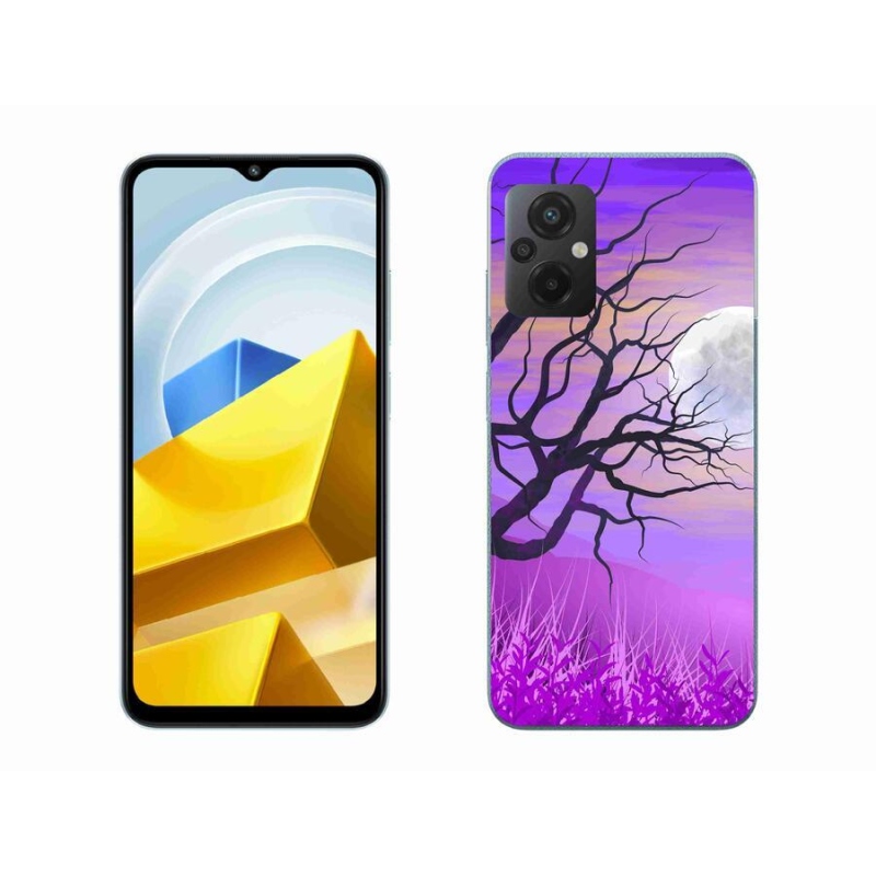 Gél tok mmCase a Xiaomi Poco M5 4G-hez - rajzfilmes kidőlt fa