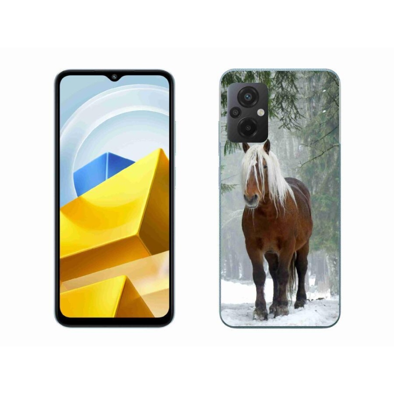 Gél tok mmCase a Xiaomi Poco M5 4G-hez - ló az erdőben