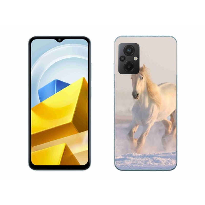 Gél tok mmCase a Xiaomi Poco M5 4G-hez - ló a hóban