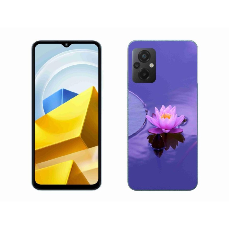 Gél tok mmCase a Xiaomi Poco M5 4G-hez - virág a vízen