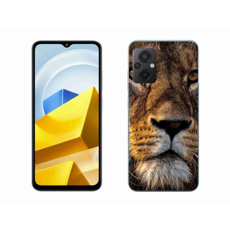 Gél tok mmCase a Xiaomi Poco M5 4G-hez - oroszlán