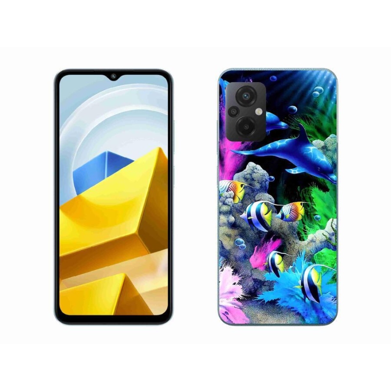 Gél tok mmCase a Xiaomi Poco M5 4G készülékhez - tengeri világ
