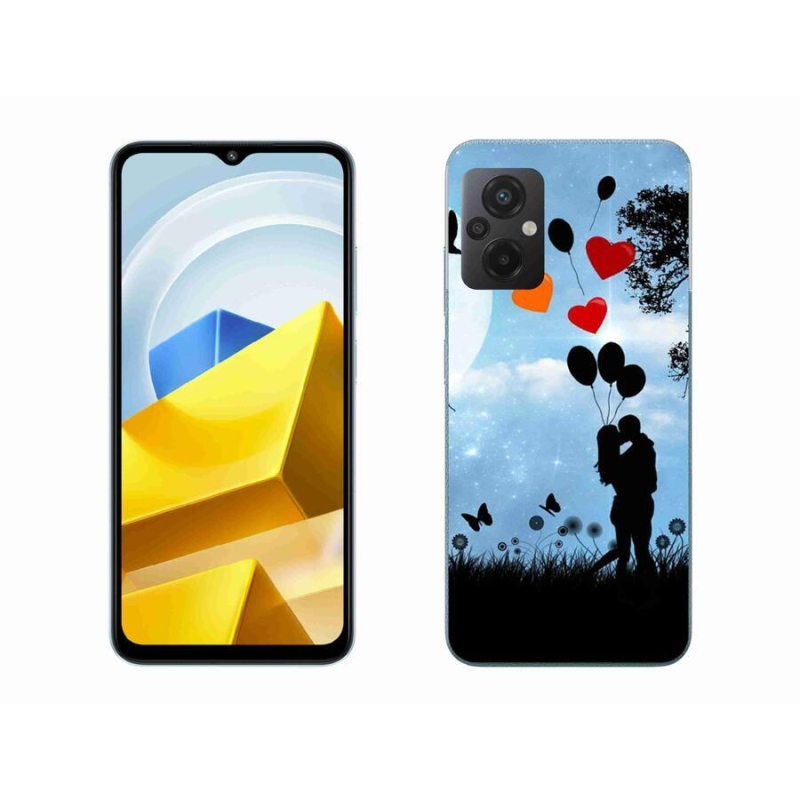 Gél tok mmCase a Xiaomi Poco M5 4G számára - szerelmes pár