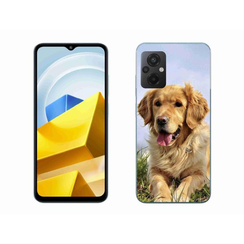 Gél tok mmCase a Xiaomi Poco M5 4G-hez - arany retriever