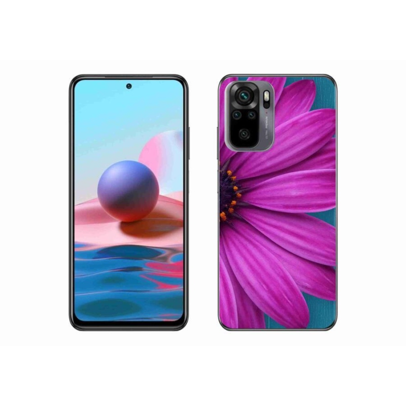 Gél tok mmCase a Xiaomi Poco M5s készülékhez - lila százszorszép