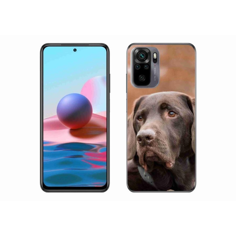 Gél tok mmCase a Xiaomi Poco M5s készülékhez - barna labrador