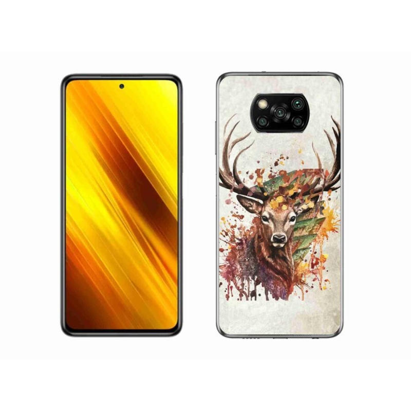 Gél tok mmCase a Xiaomi Poco X3-hoz - szarvas 1