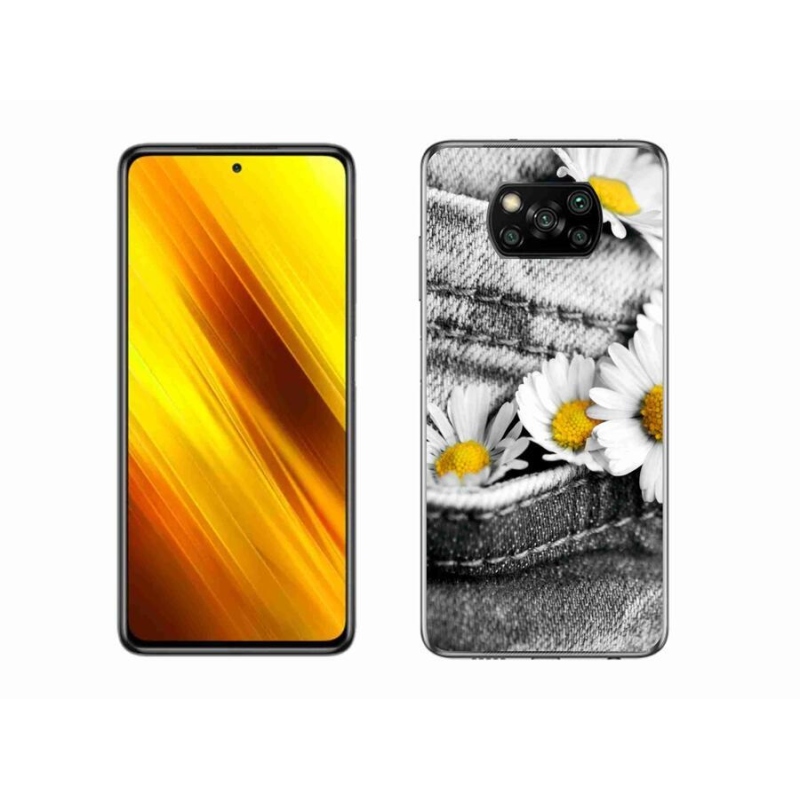 Gél tok mmCase a Xiaomi Poco X3-hoz - margaréták