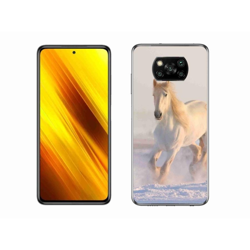 Gél tok mmCase a Xiaomi Poco X3 számára - ló a hóban