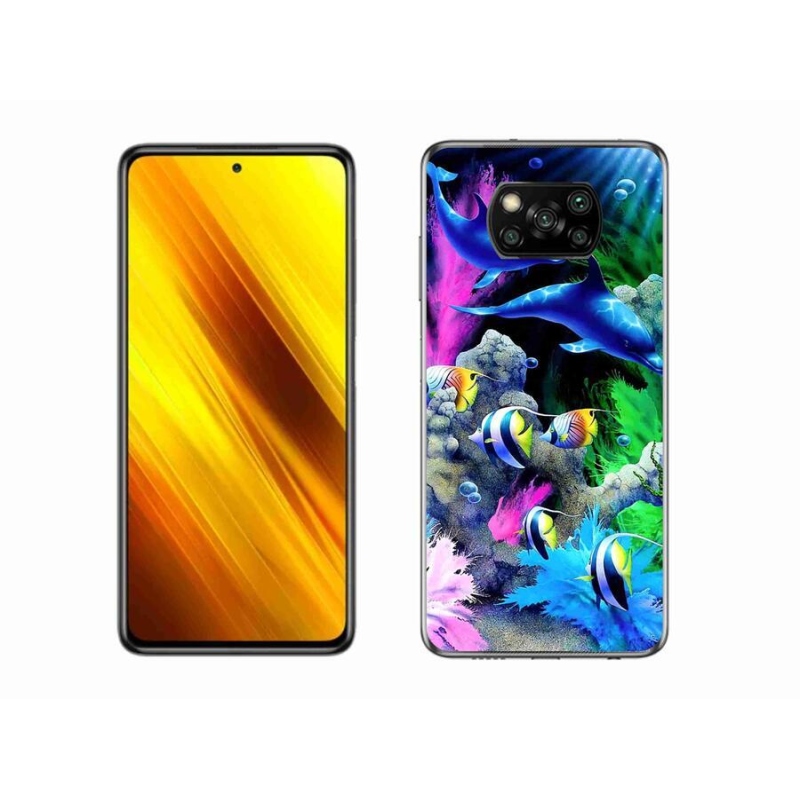 Gél tok mmCase a Xiaomi Poco X3-hoz - tengeri világ