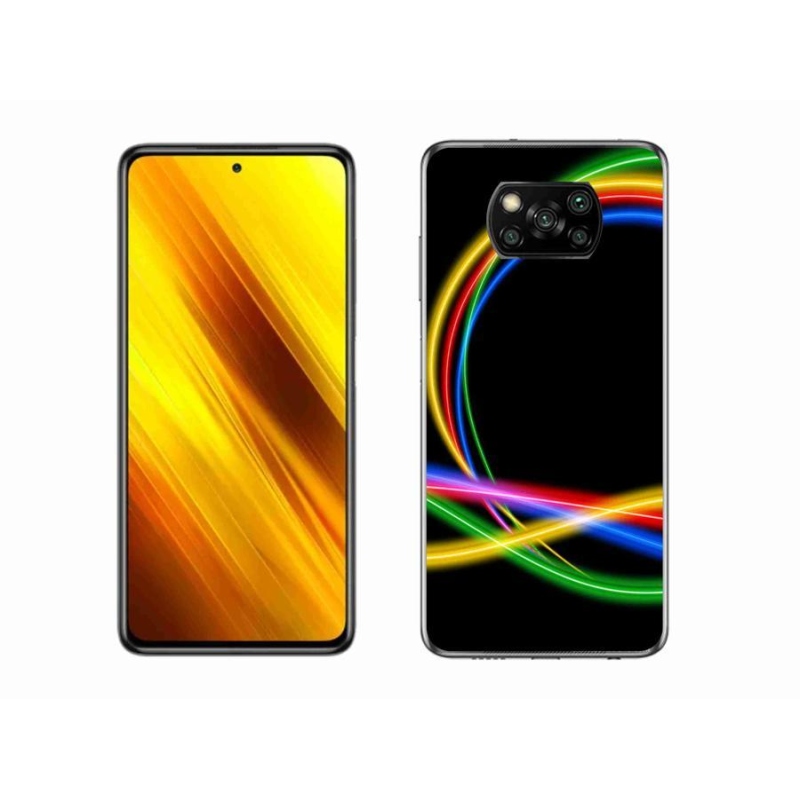 Gél tok mmCase a Xiaomi Poco X3 készülékhez - neon körök