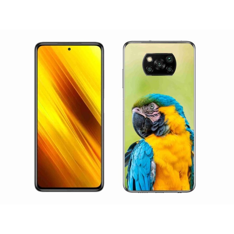 Gél tok mmCase a Xiaomi Poco X3-hoz - papagáj ara 2