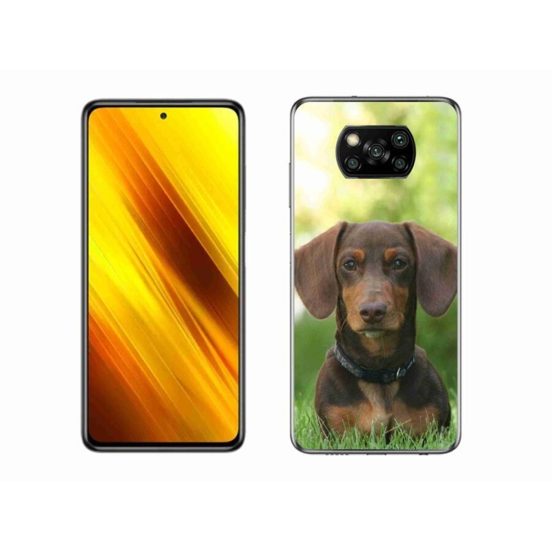Gél tok mmCase a Xiaomi Poco X3 Pro készülékhez - barna tacskó