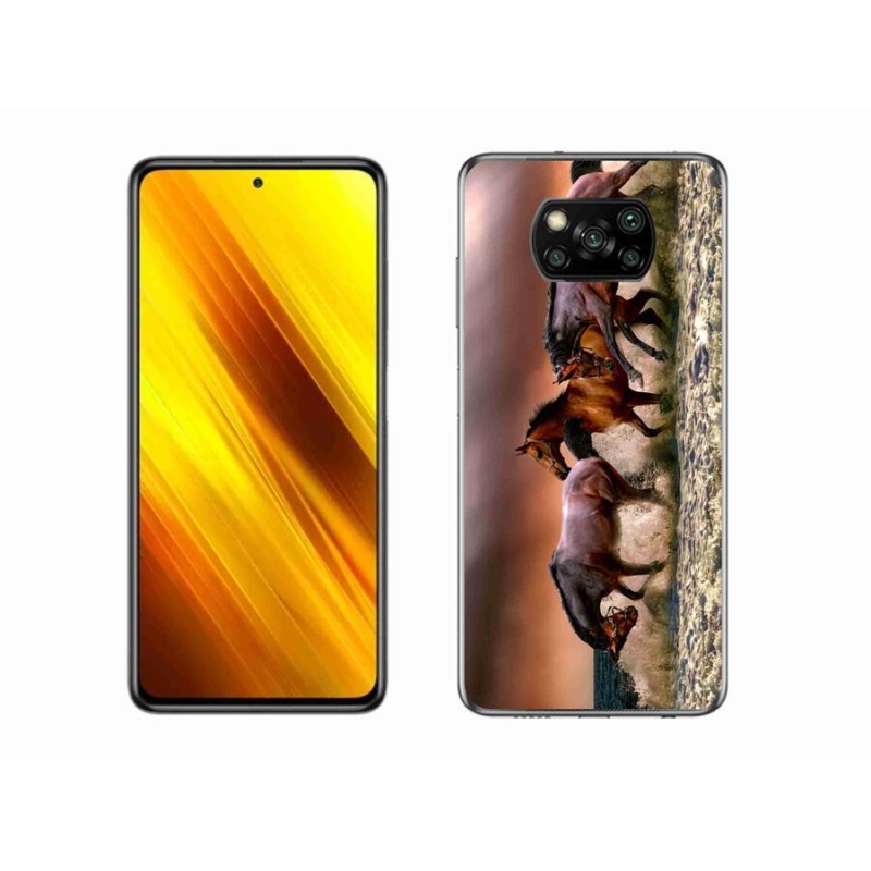 Gél tok mmCase a Xiaomi Poco X3 Pro készülékhez - lovak 1