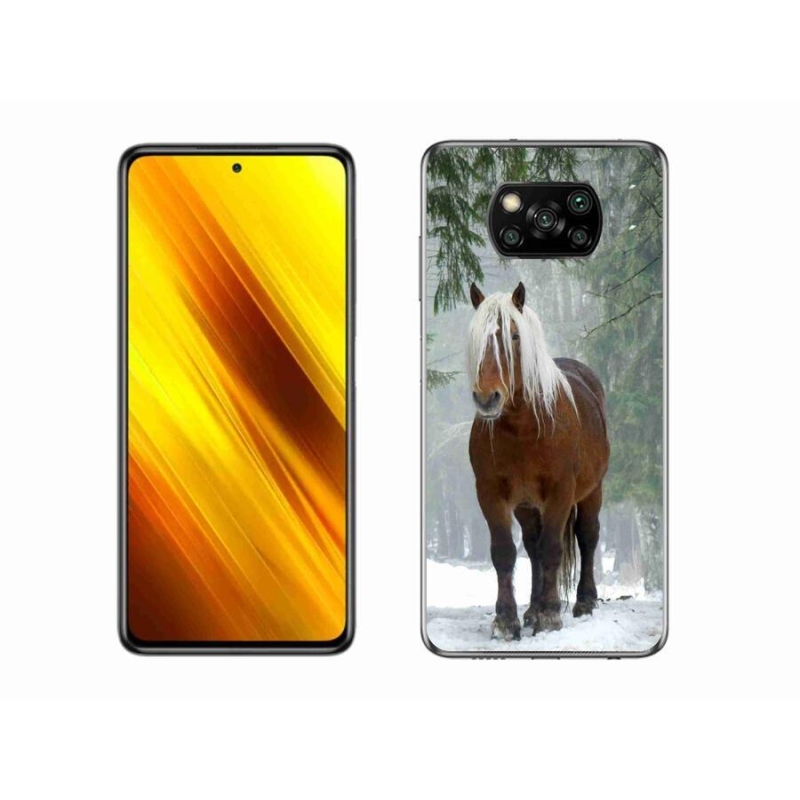 Gél tok mmCase a Xiaomi Poco X3 Pro számára - ló az erdőben