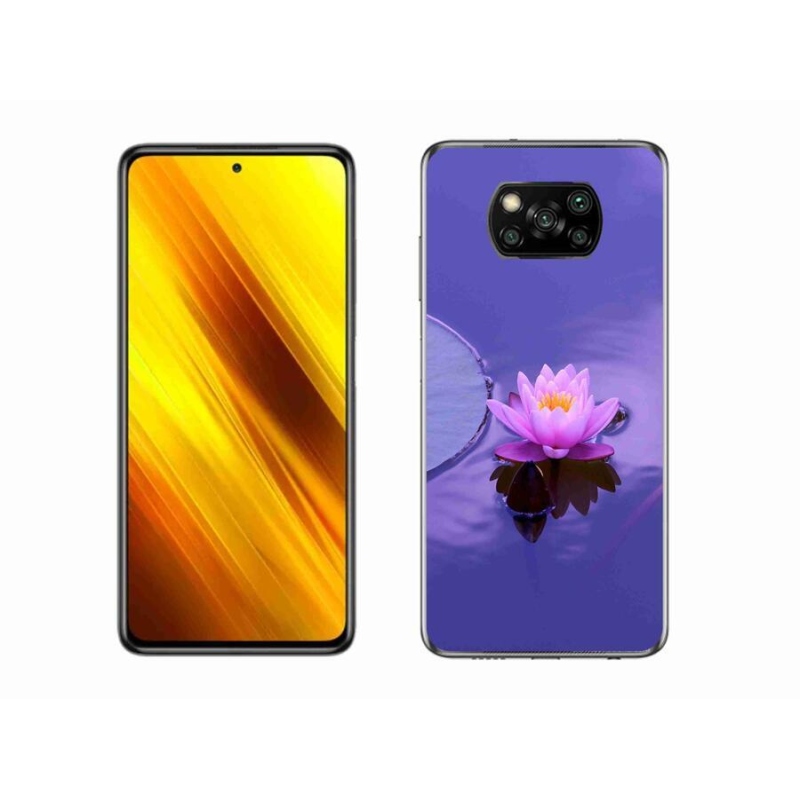Gél tok mmCase a Xiaomi Poco X3 Pro számára - virág a vízen