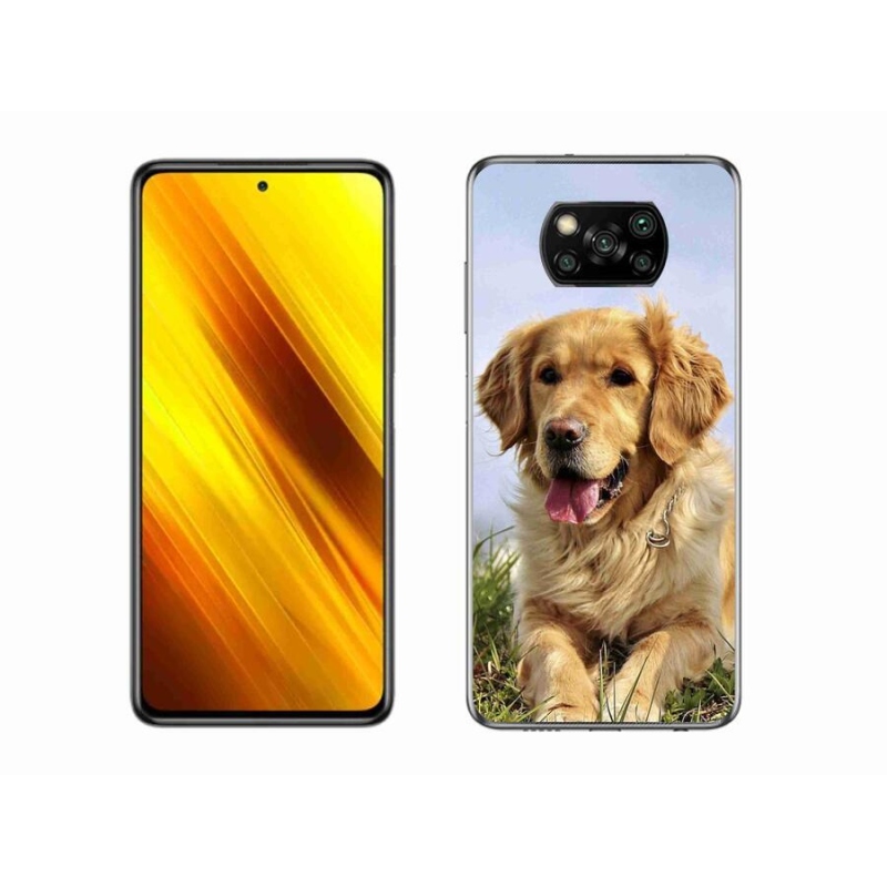 Gél tok mmCase a Xiaomi Poco X3 Pro számára - arany retriever