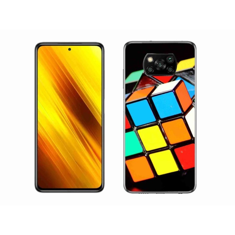 Gél tok mmCase a Xiaomi Poco X3-hoz - Rubik-kocka