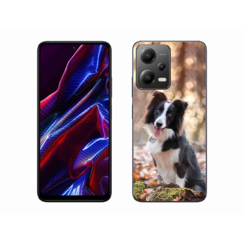 Gél tok mmCase a Xiaomi Poco X5 5G-hez - border colie 1