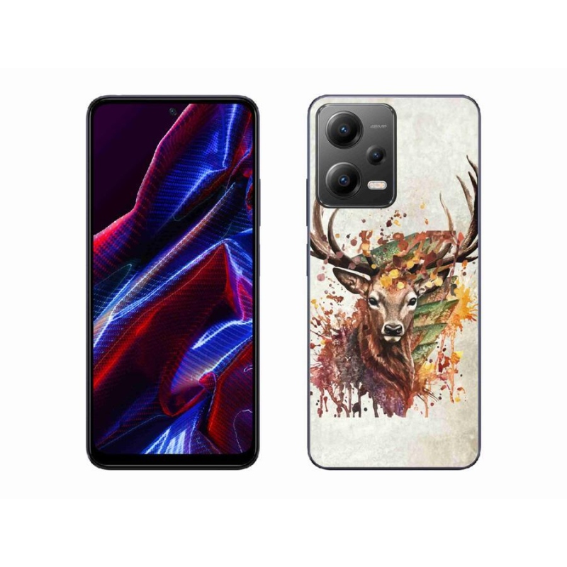 Gél tok mmCase a Xiaomi Poco X5 5G számára - szarvas 1