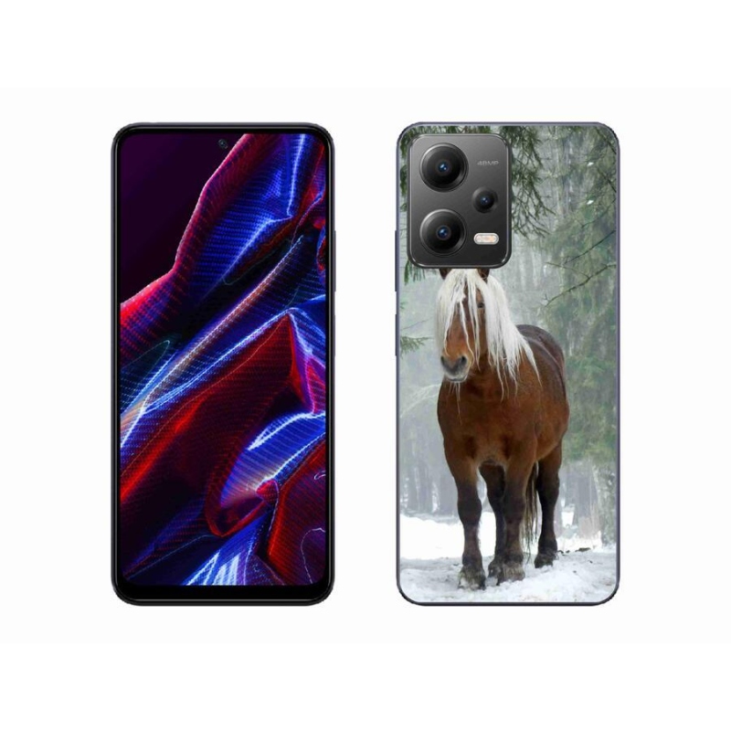 Gél tok mmCase a Xiaomi Poco X5 5G számára - ló az erdőben