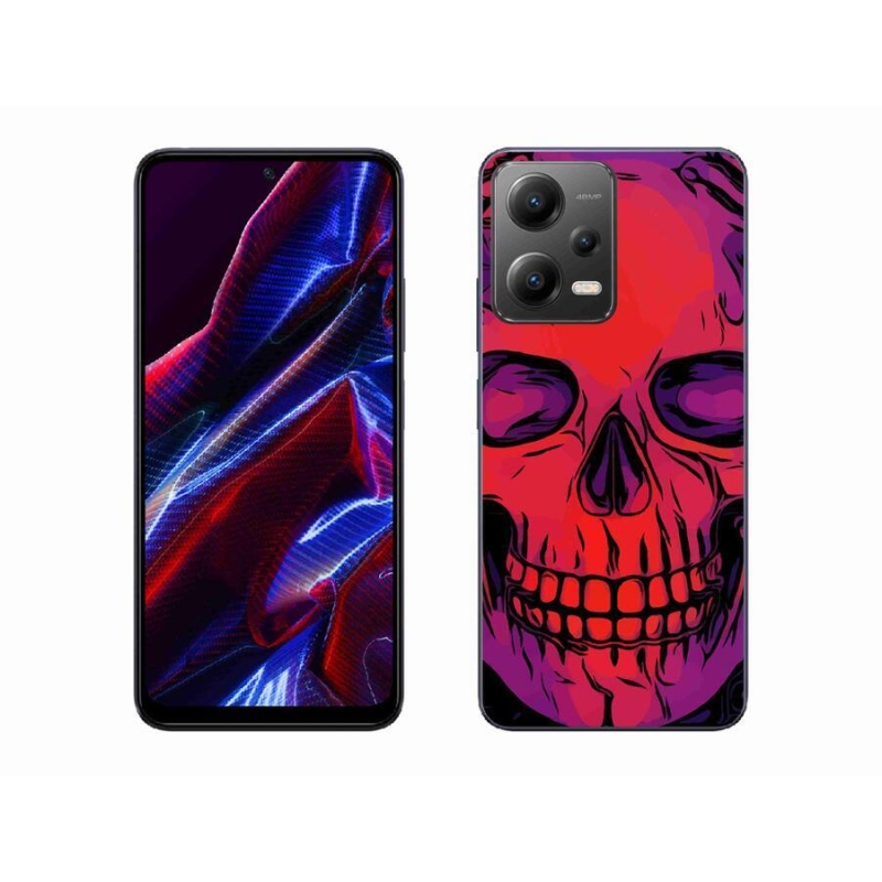 Gél tok mmCase a Xiaomi Poco X5 5G számára - koponya