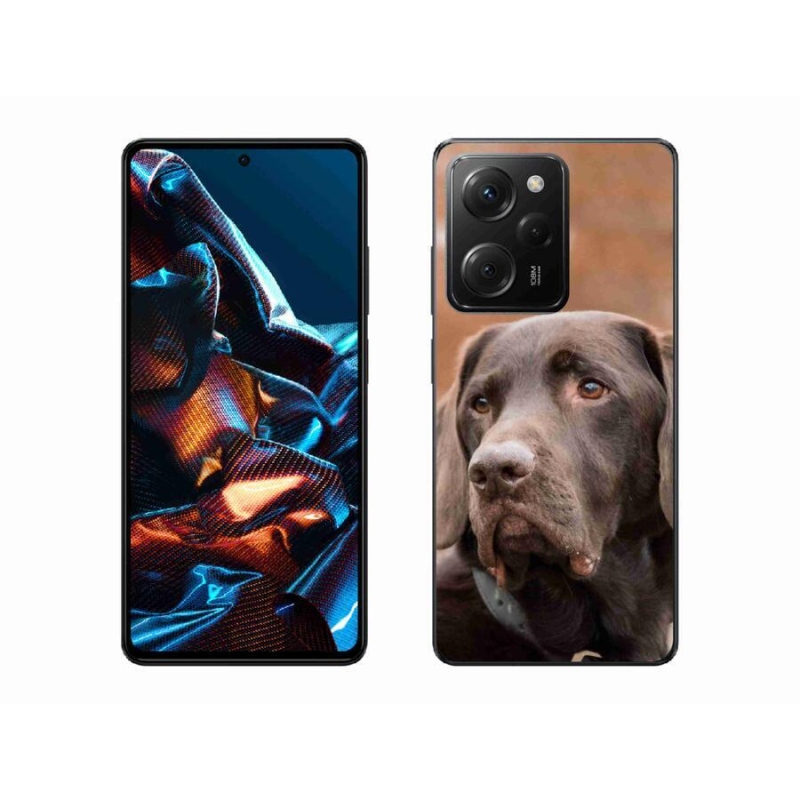 Gél tok mmCase a Xiaomi Poco X5 Pro 5G-hez - barna labrador