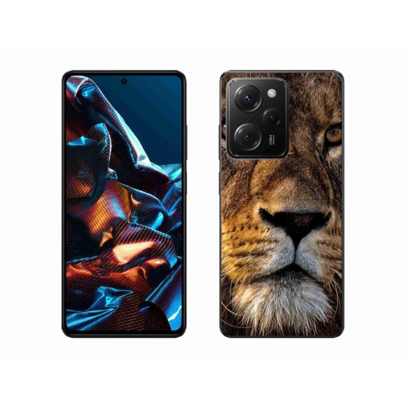 Gél tok mmCase a Xiaomi Poco X5 Pro 5G számára - oroszlán