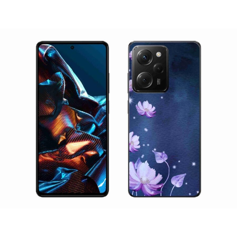 Gél tok mmCase a Xiaomi Poco X5 Pro 5G számára - hulló virágok