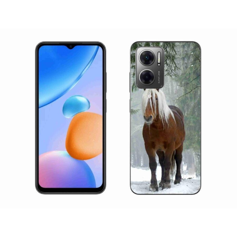Gél tok mmCase a Xiaomi Redmi 10 5G számára - ló az erdőben