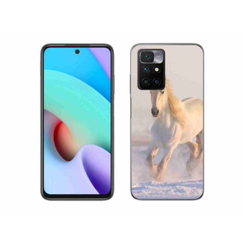 Gél tok mmCase a Xiaomi Redmi 10/Redmi 10 (2022) számára - ló a hóban