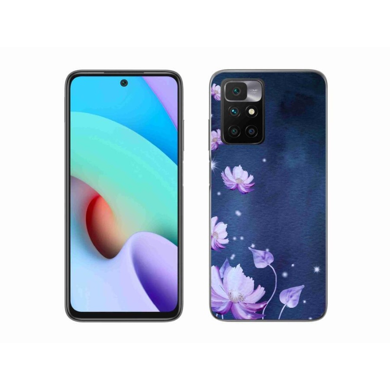 Gél tok mmCase a Xiaomi Redmi 10/Redmi 10 (2022) számára - hulló virágok