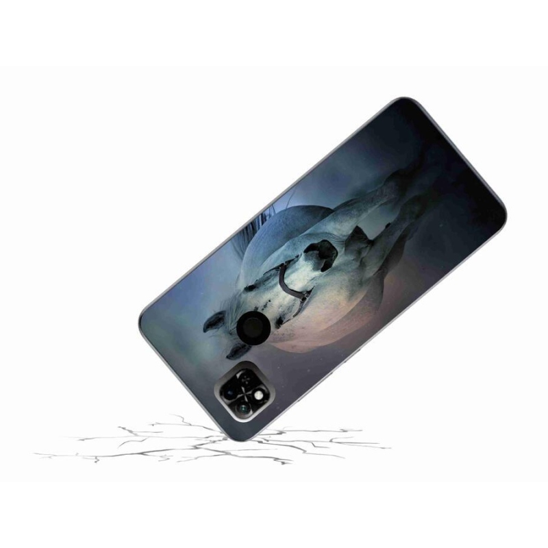 Gél tok mmCase a Xiaomi Redmi 10A számára - futó fehér ló