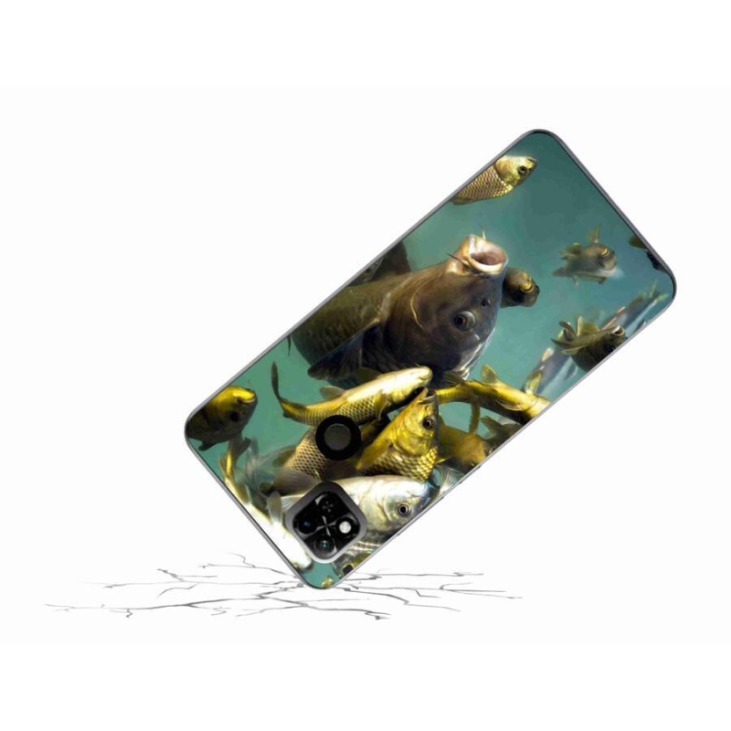Gél tok mmCase a Xiaomi Redmi 10A számára - halak hada