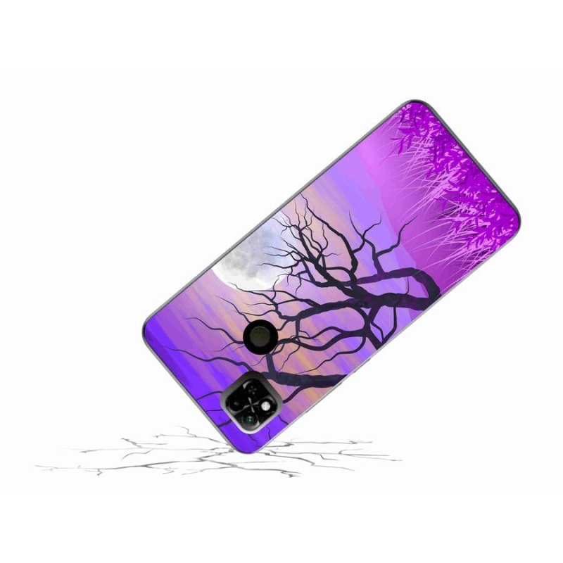 Gél tok mmCase a Xiaomi Redmi 10A számára - rajzfilmes kidőlt fa