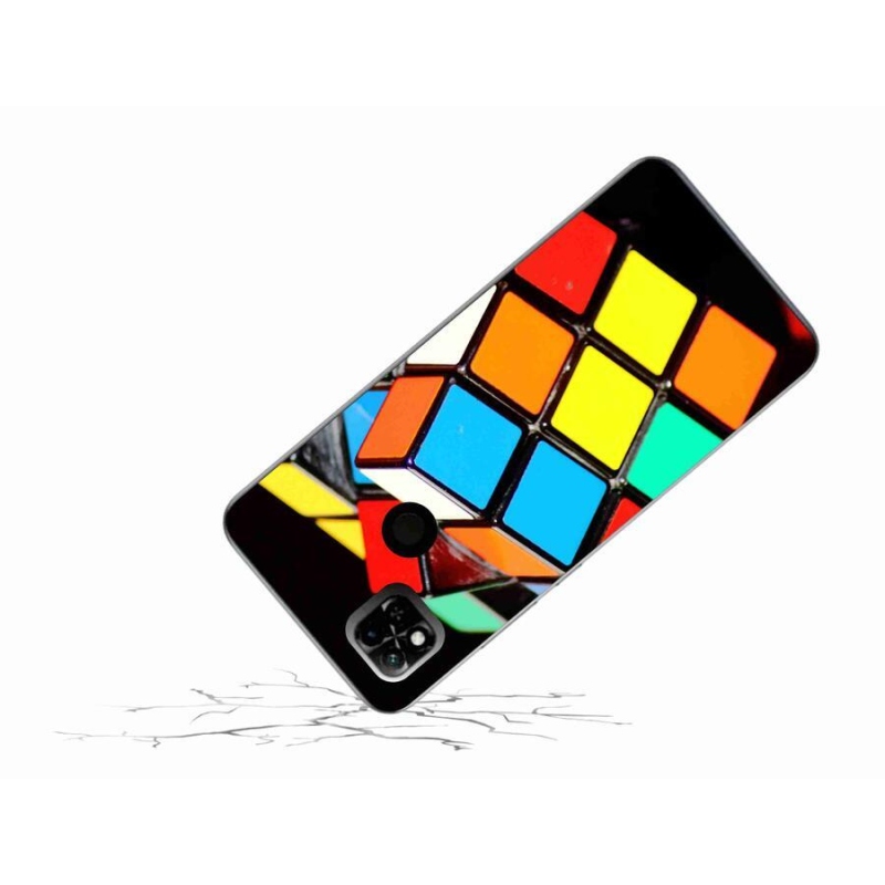 Gél tok mmCase a Xiaomi Redmi 10A számára - Rubik-kocka