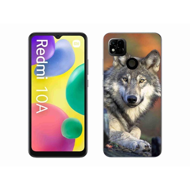 Gél tok mmCase a Xiaomi Redmi 10A számára - farkas