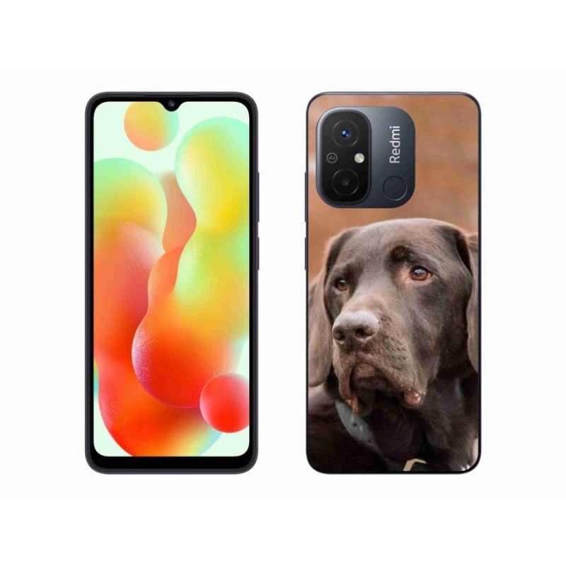 Gél tok mmCase a Xiaomi Redmi 12C-hez - barna labrador