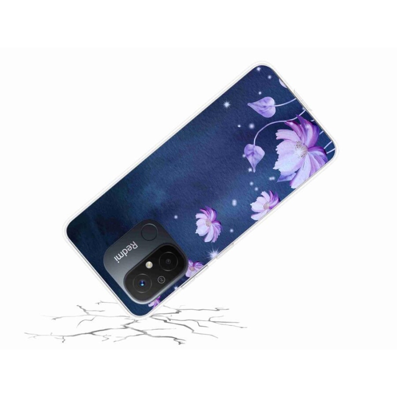 Gél tok mmCase a Xiaomi Redmi 12C-hez - virághullás