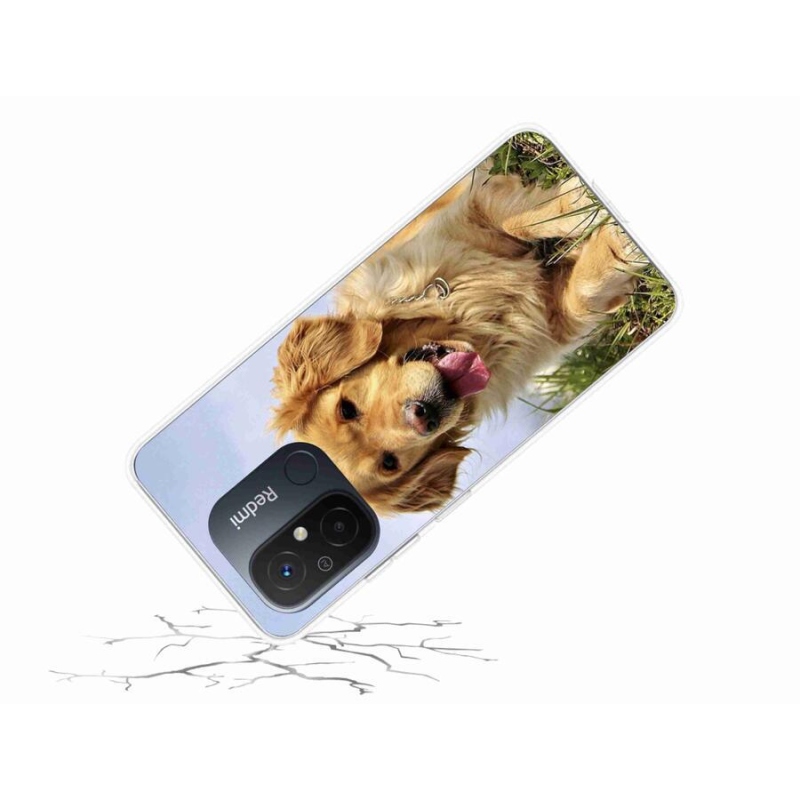 Gél tok mmCase a Xiaomi Redmi 12C-hez - arany retriever