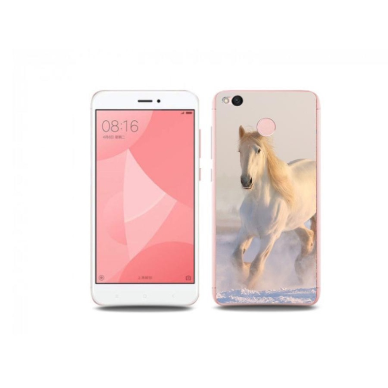 Gél tok mmCase a Xiaomi Redmi 4X számára - ló a hóban