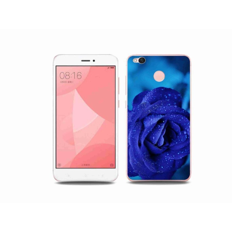 Gél tok mmCase a Xiaomi Redmi 4X-hez - kék rózsa