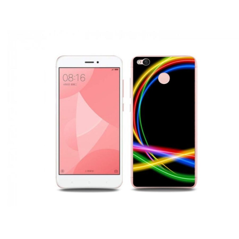 Gél tok mmCase a Xiaomi Redmi 4X készülékhez - neon körök