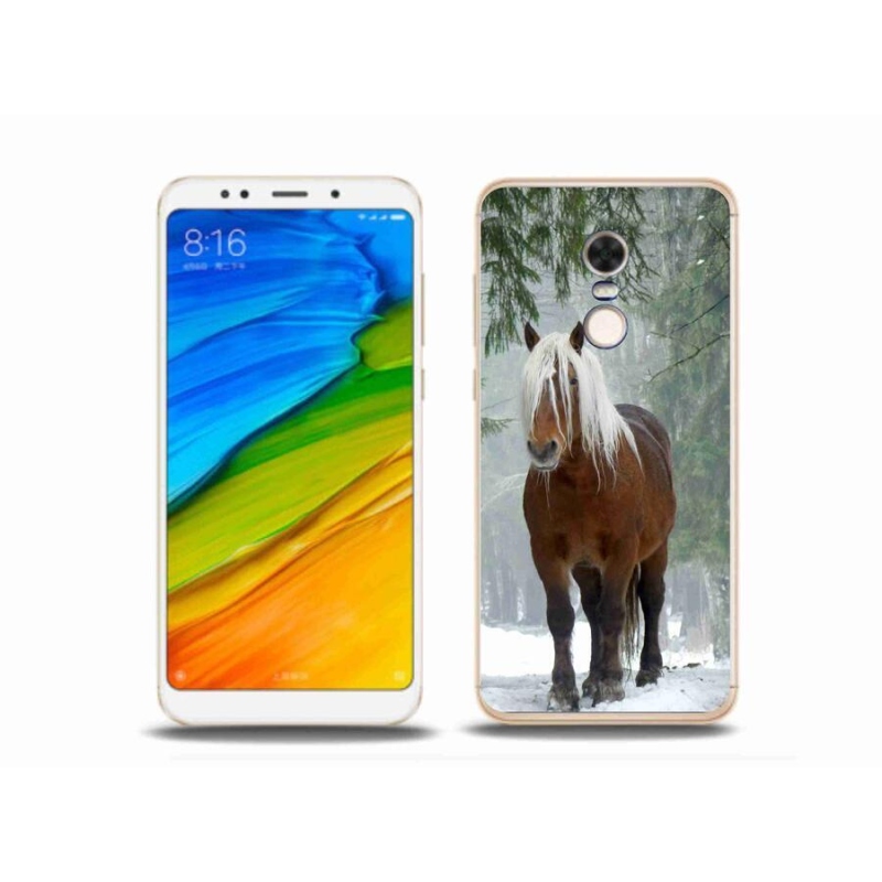 Gél tok mmCase a Xiaomi Redmi 5 Plus számára - ló az erdőben
