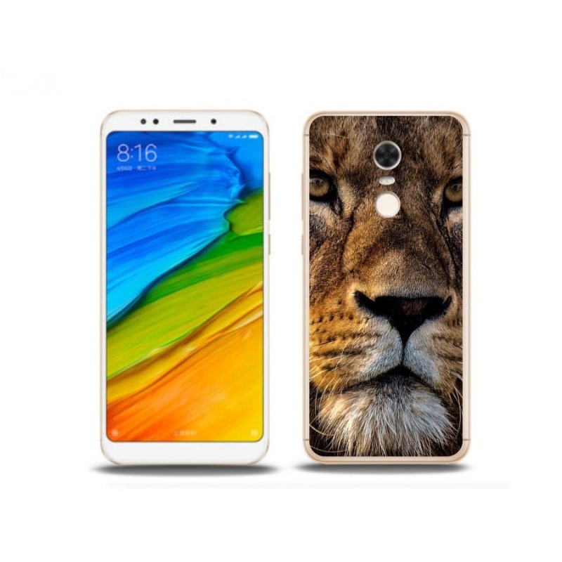 Gél tok mmCase a Xiaomi Redmi 5 Plus számára - oroszlán