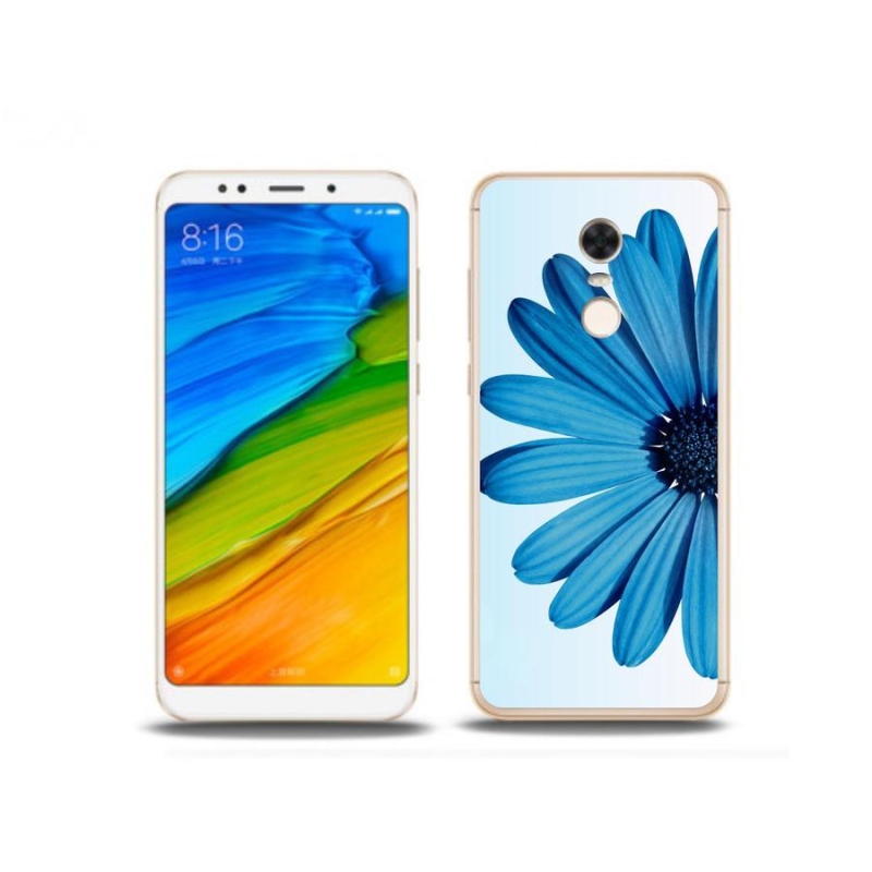 Gél tok mmCase a Xiaomi Redmi 5 Plus készülékhez - kék százszorszép