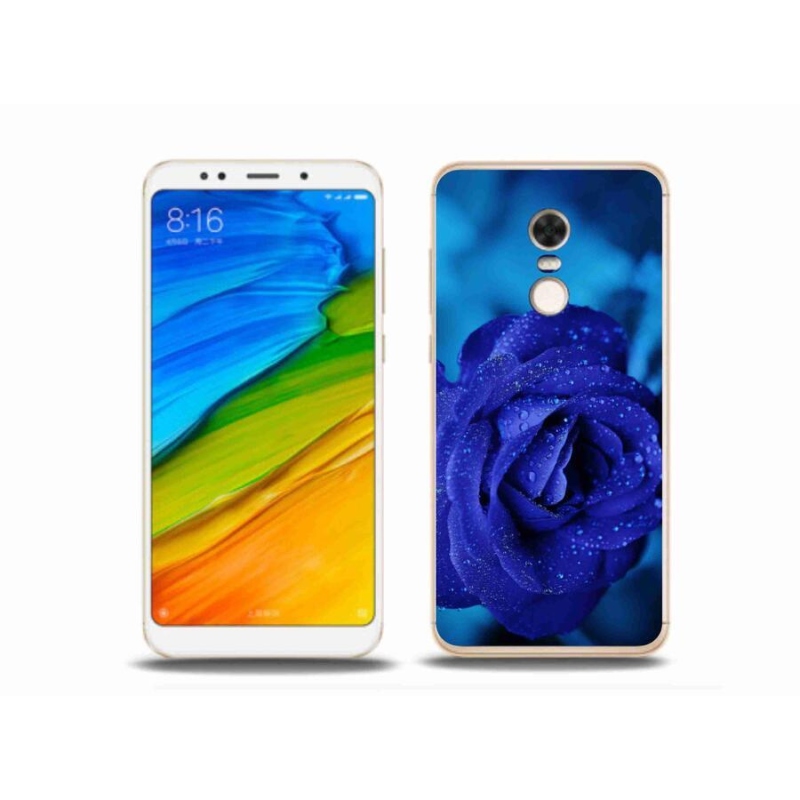 Gél tok mmCase a Xiaomi Redmi 5 Plus-hoz - kék rózsa
