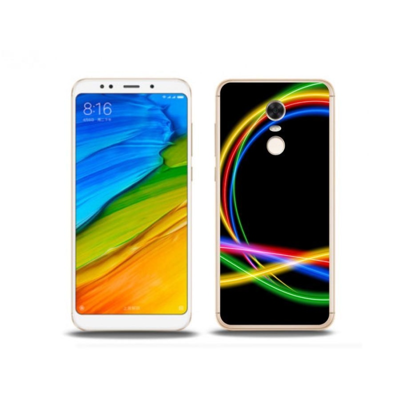 Gél tok mmCase a Xiaomi Redmi 5 Plus számára - neon körök