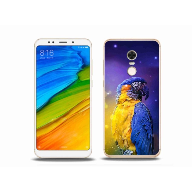 Gél tok mmCase a Xiaomi Redmi 5 Plus számára - papagáj ara 1