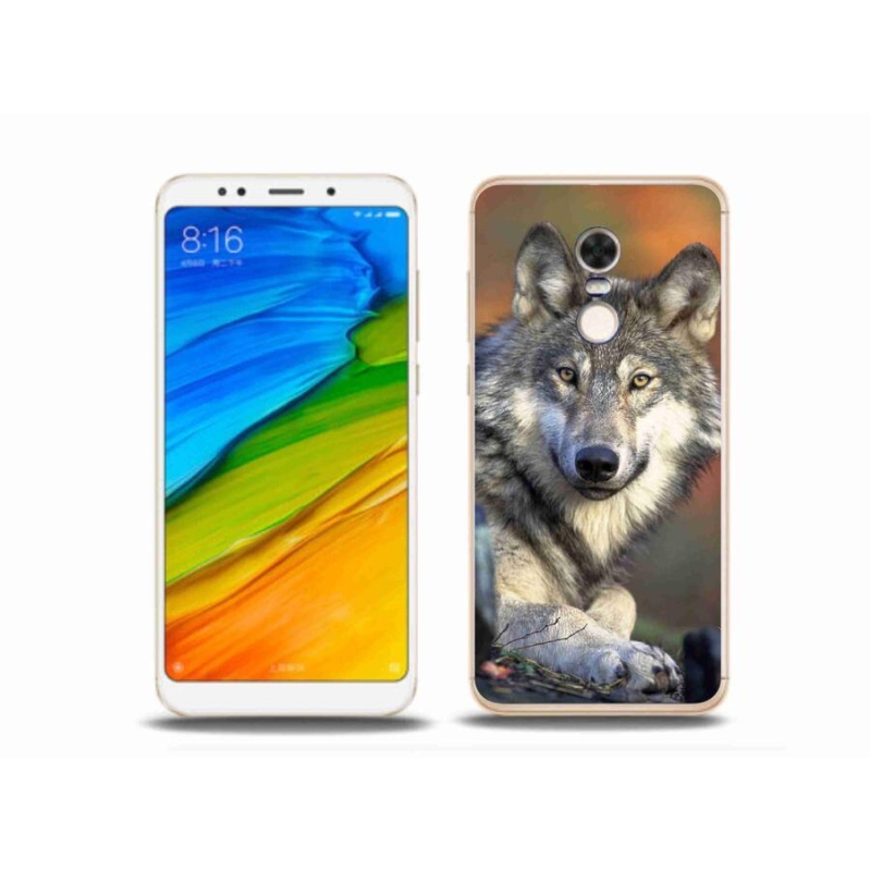 Gél tok mmCase a Xiaomi Redmi 5 Plus számára - farkas
